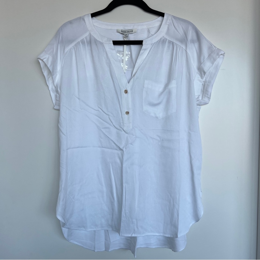 NWT ⋆ Rose + Olive | Half Button-Down Tunic